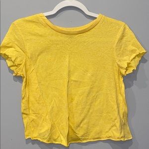 charlotte russe yellow crop top